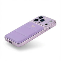 Purple Personalized iPhone Leather Case - Snap Bands