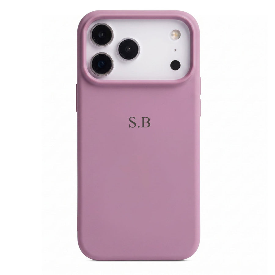 Purple Personalized Liquid Silicone iPhone Case - Snap Bands