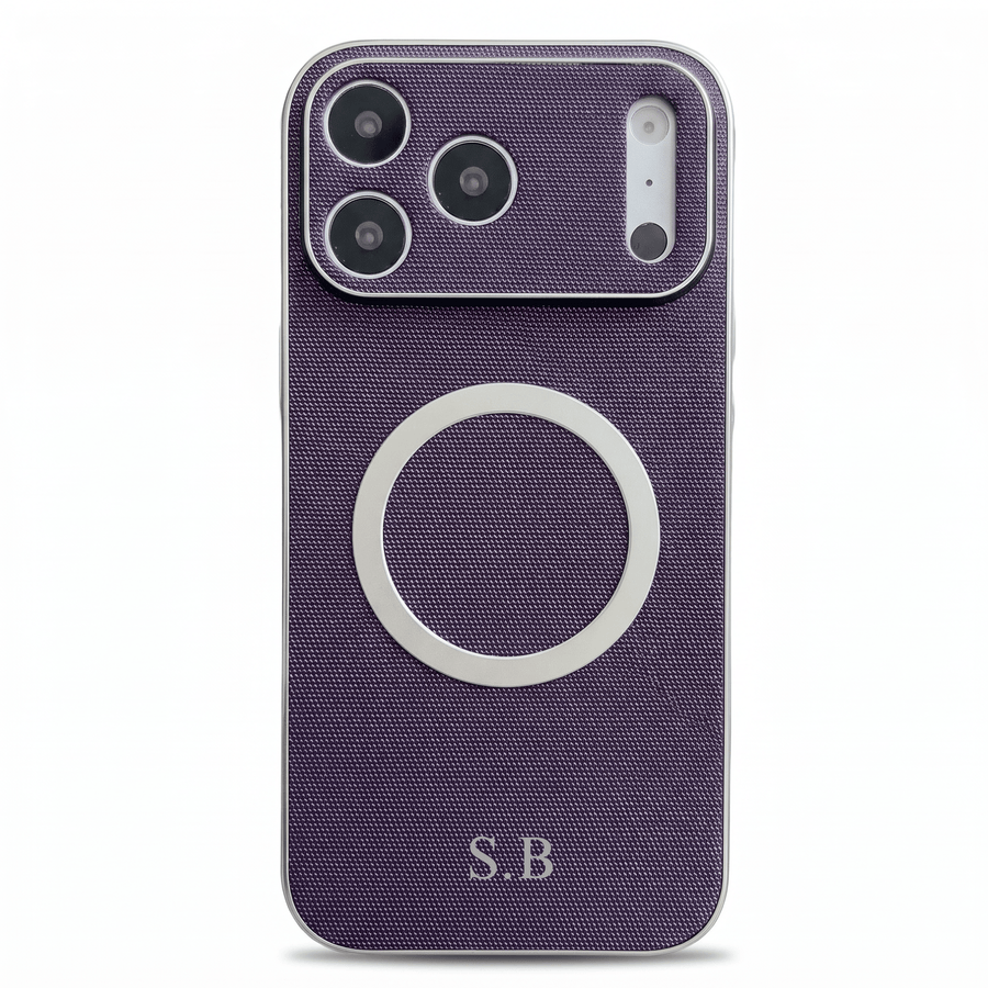 Purple Personalized Magnetic Leather iPhone Case - #Snap Bands#