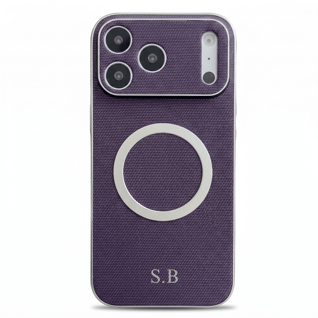 Purple Personalized Magnetic Leather iPhone Case - #Snap Bands#