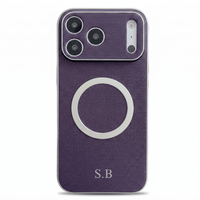 Purple Personalized Magnetic Leather iPhone Case - #Snap Bands#