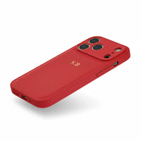 Red Leather iPhone Case - Snap Bands