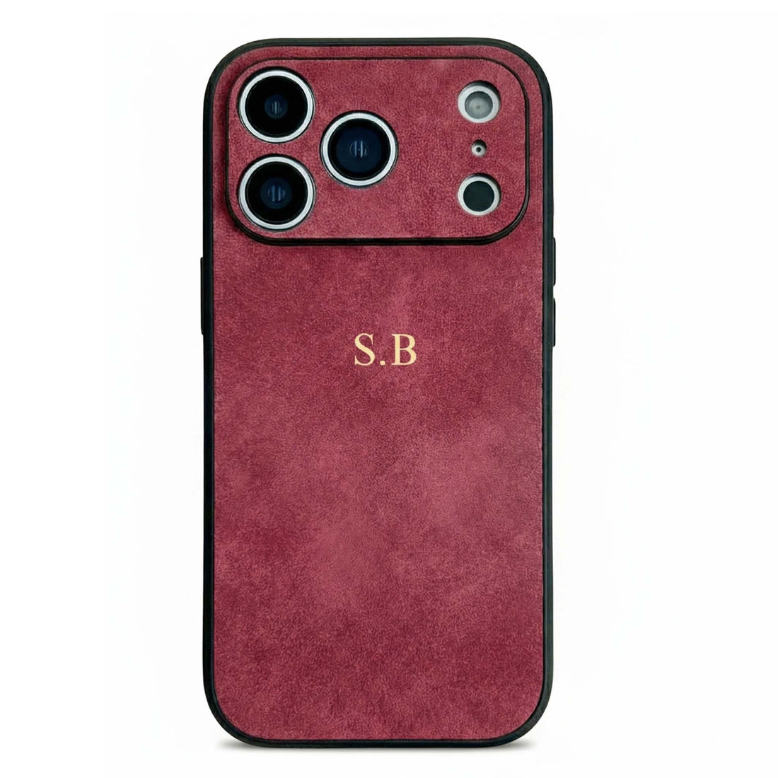Red Suede iPhone Case - Snap Bands