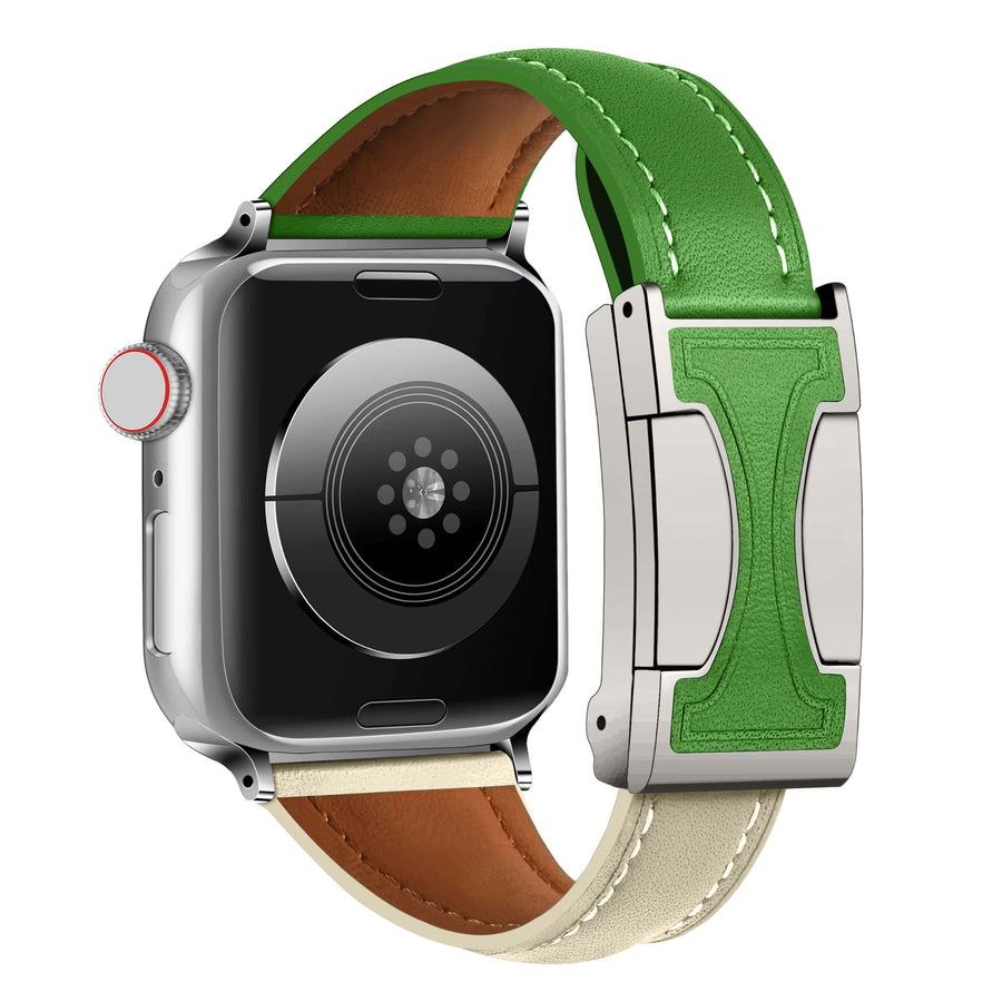 Rodo Two Colors Leather Band - Snap Bands