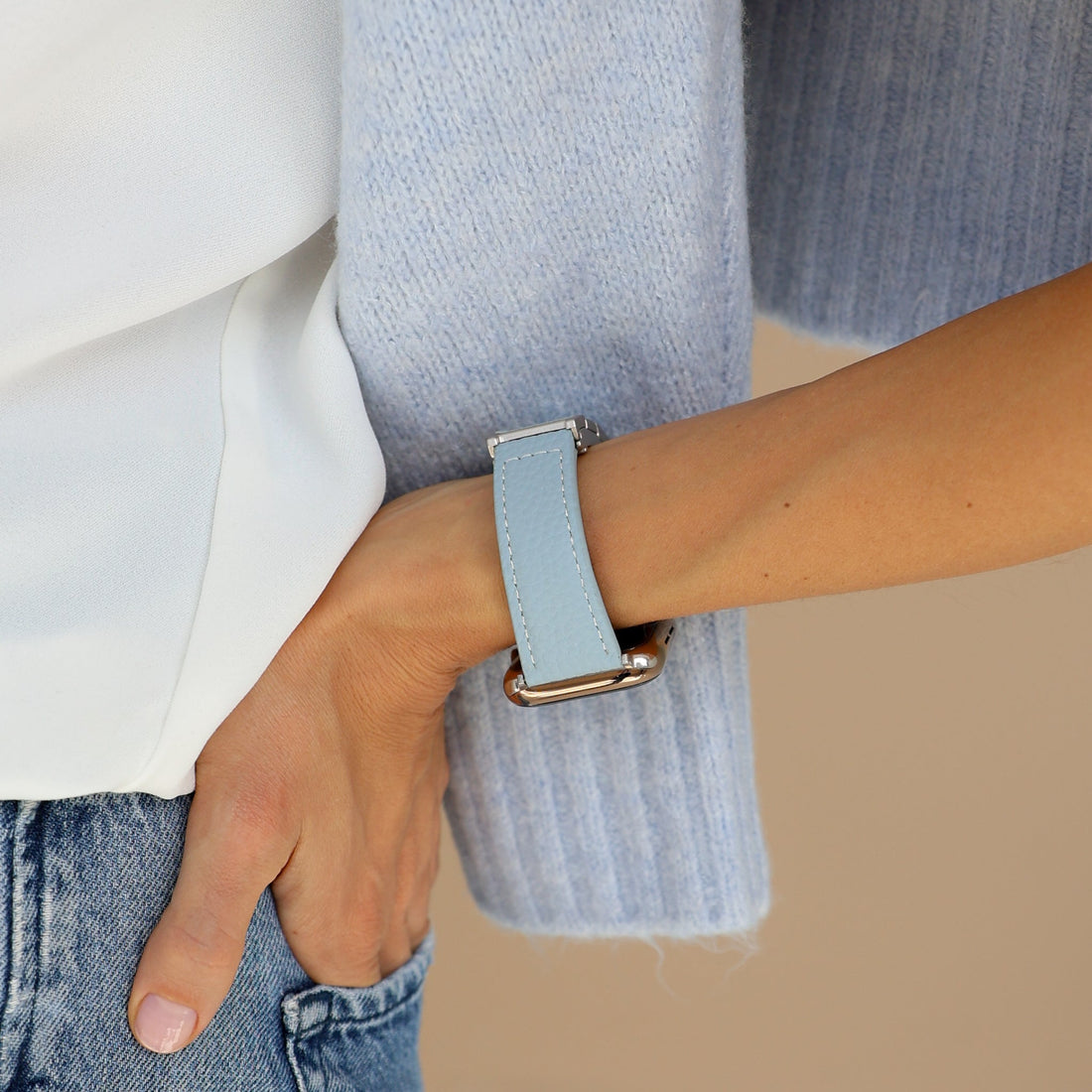 Rodo Two Colors Leather Band - Snap Bands
