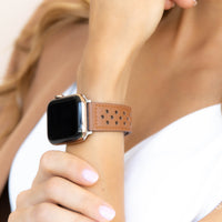 Rufo Smooth Perforated Leather Band - #Snap Bands#