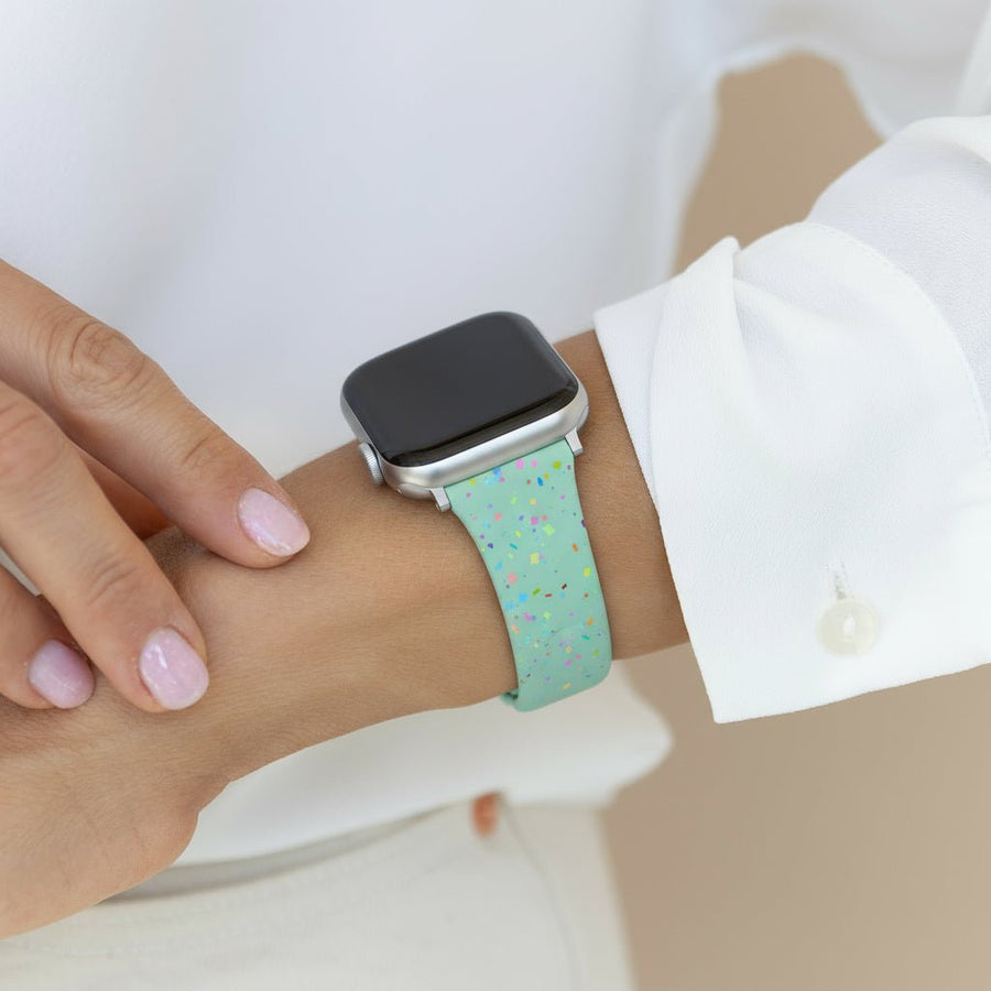 Sakura Confetti Silicone Band - Snap Bands