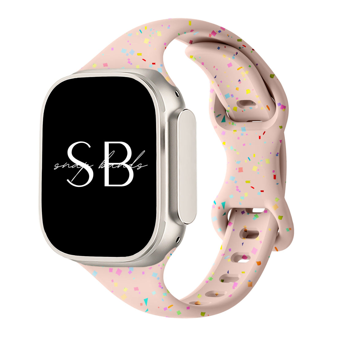 Sakura Confetti Silicone Band - #Snap Bands#