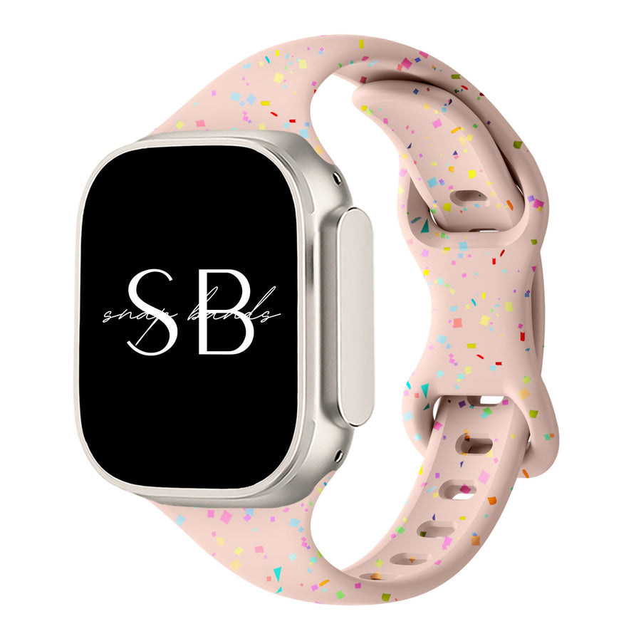 Sakura Confetti Silicone Band - #Snap Bands#