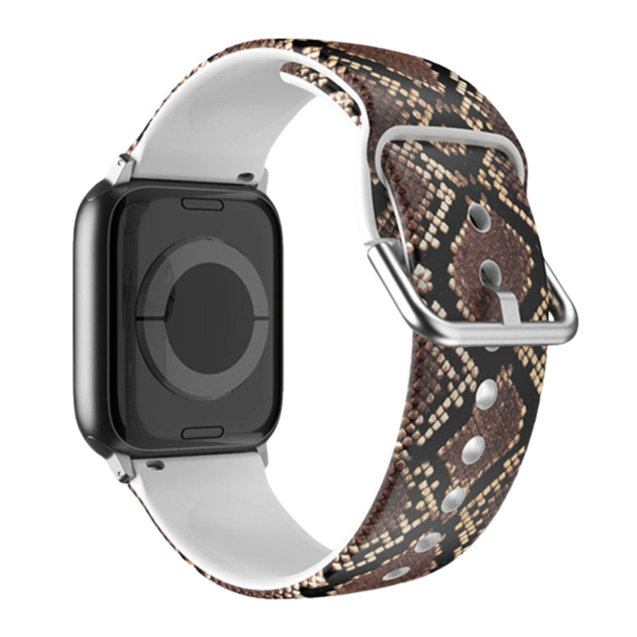 Serpentina Textured Leather Band - #Snap Bands#