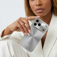Silver Flashy Alu iPhone Case - Snap Bands