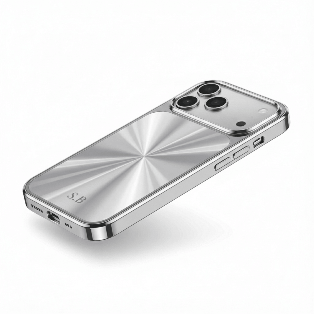 Silver Flashy iPhone Case - Snap Bands