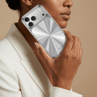 Silver Flashy iPhone Case - Snap Bands