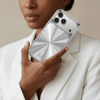 Silver Flashy iPhone Case - Snap Bands