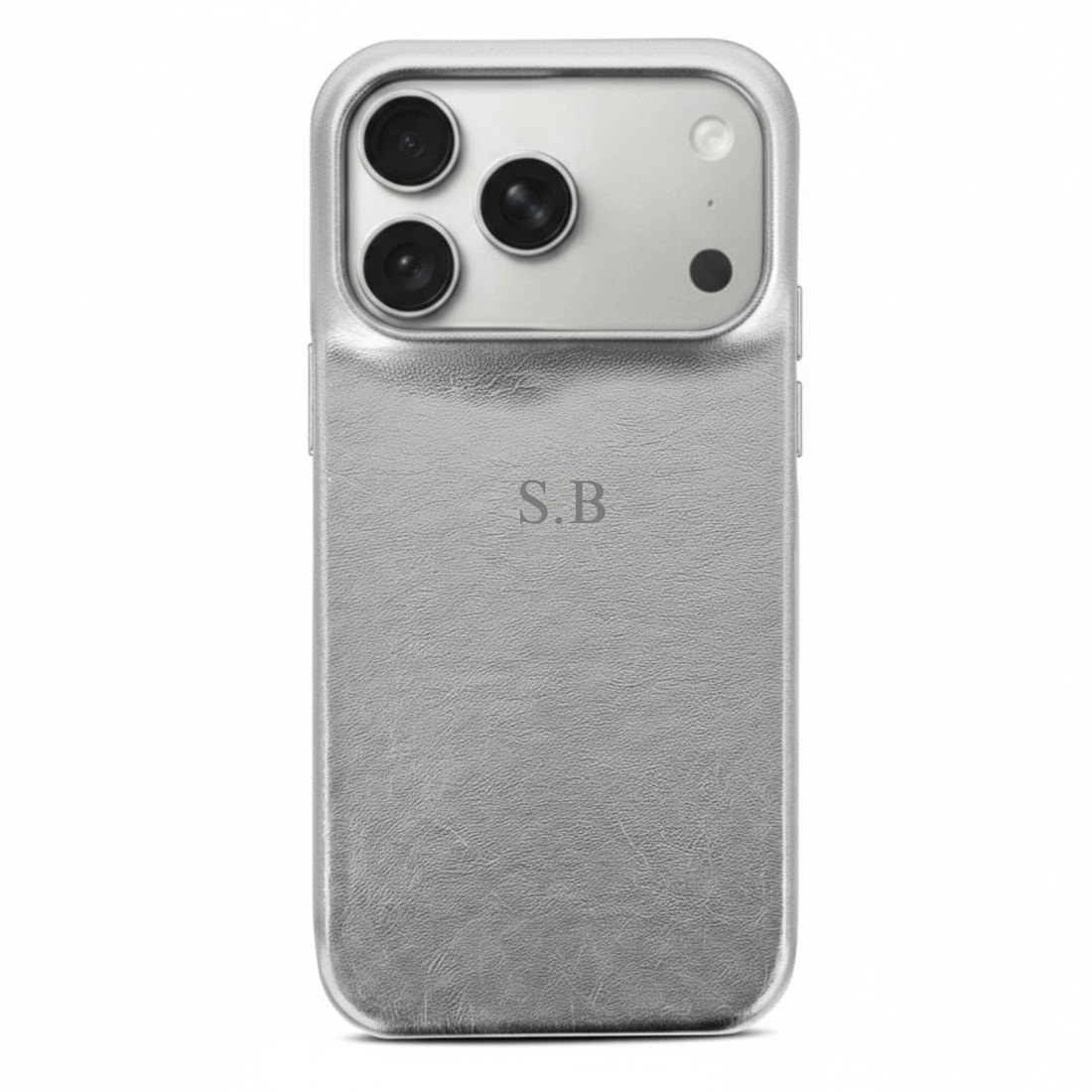 Silver Personalized iPhone Case - Snap Bands