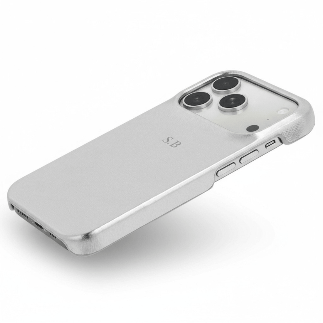 Silver Personalized iPhone Case - Snap Bands