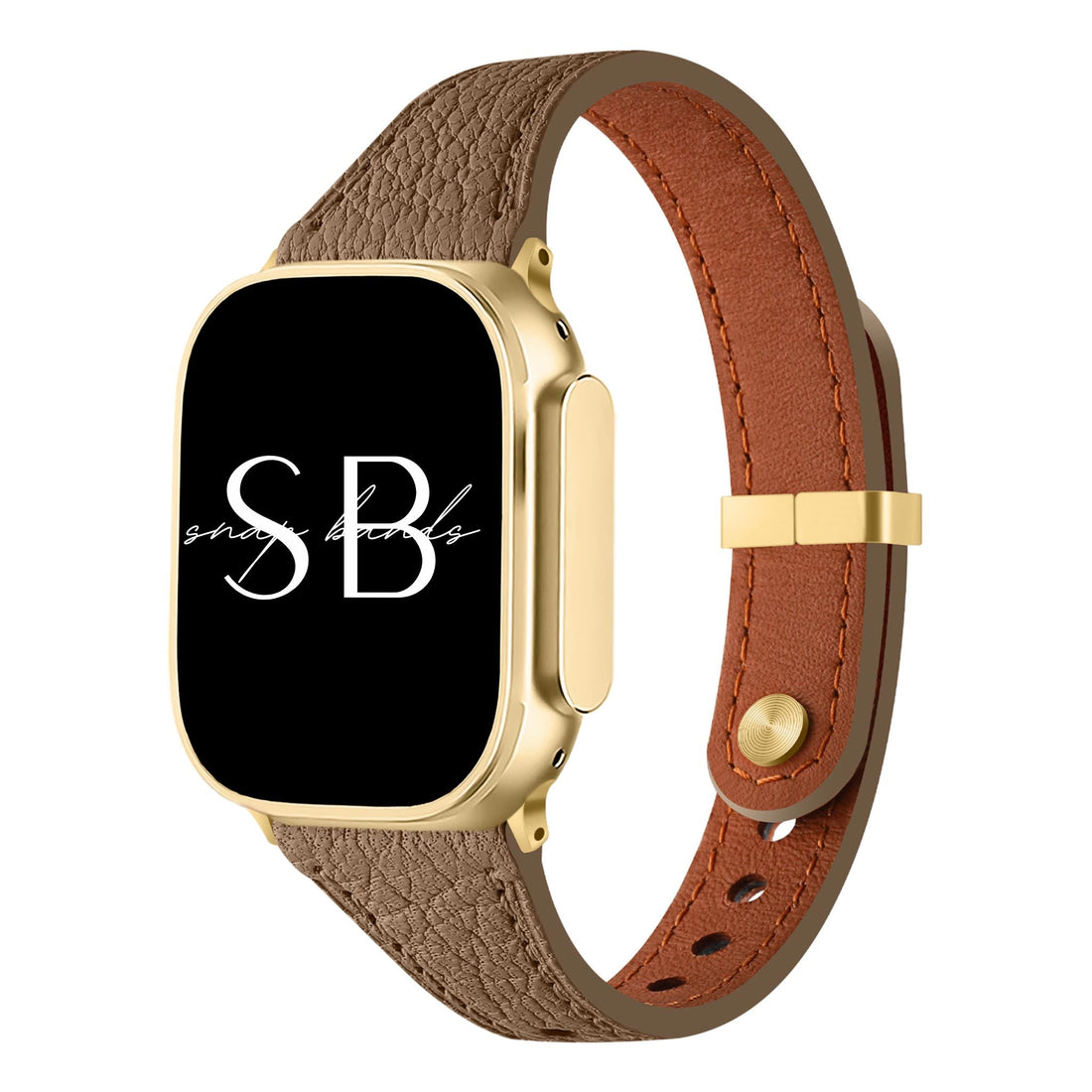 Slim Leather Band Meda - Snap Bands