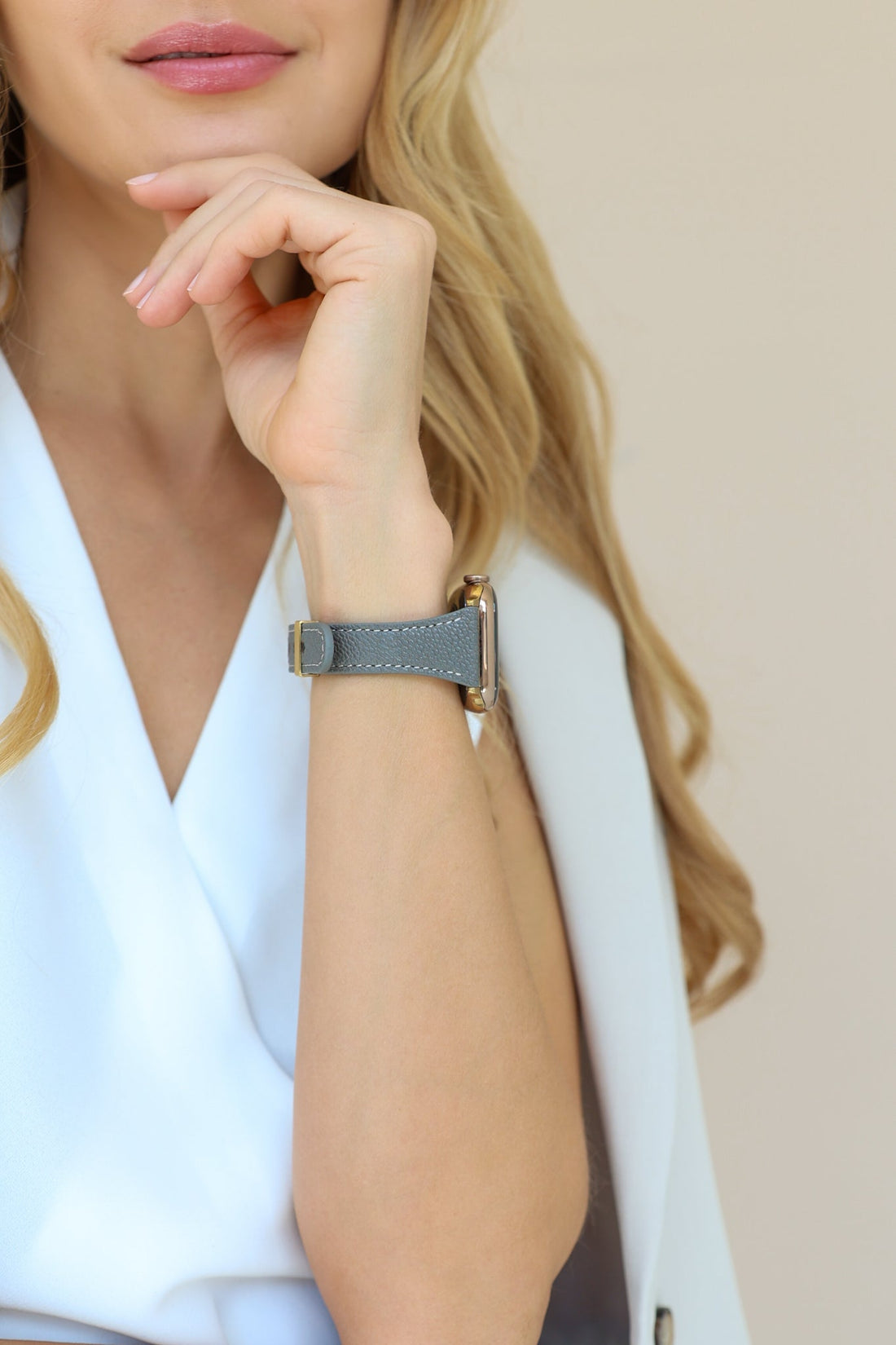 Slim Leather Band Meda - Snap Bands