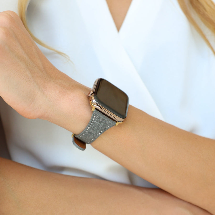Slim Leather Band Meda - Snap Bands