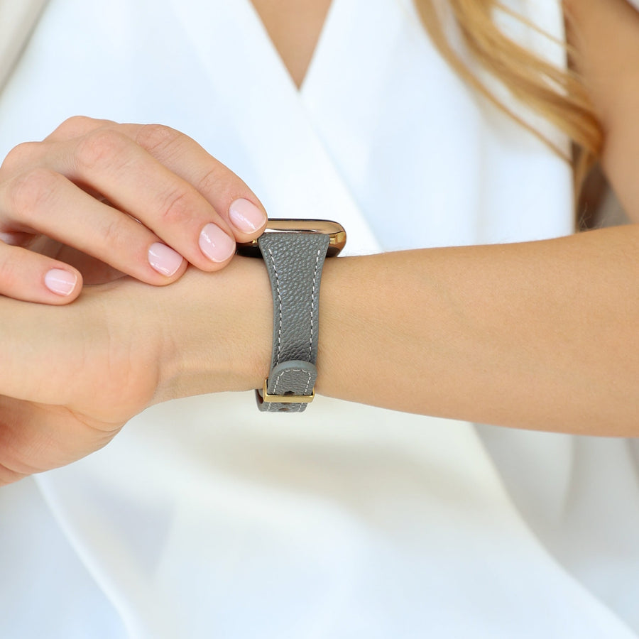 Slim Leather Band Meda - Snap Bands