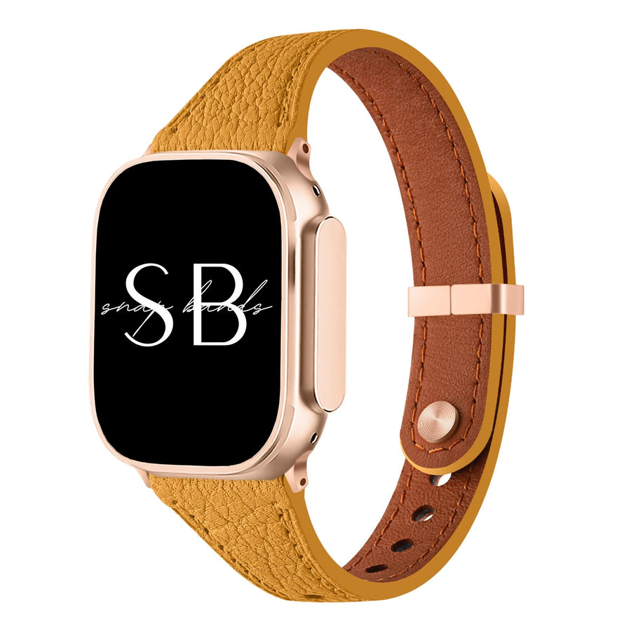 Slim Leather Band Meda - Snap Bands