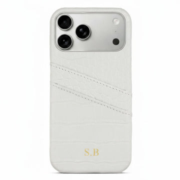 White Crocodile iPhone Case - Snap Bands