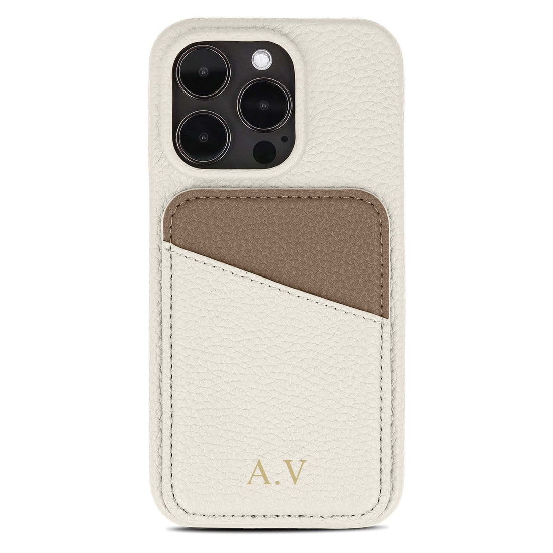 White iPhone Case with Card Holder Two Colors - Snap Bands