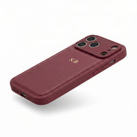 Wine Personalized Leather iPhone Case - Snap Bands