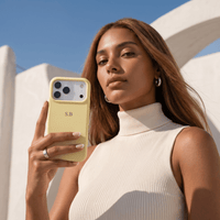 Yellow Personalized Liquid Silicone iPhone Case - Snap Bands