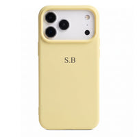 Yellow Personalized Liquid Silicone iPhone Case - Snap Bands