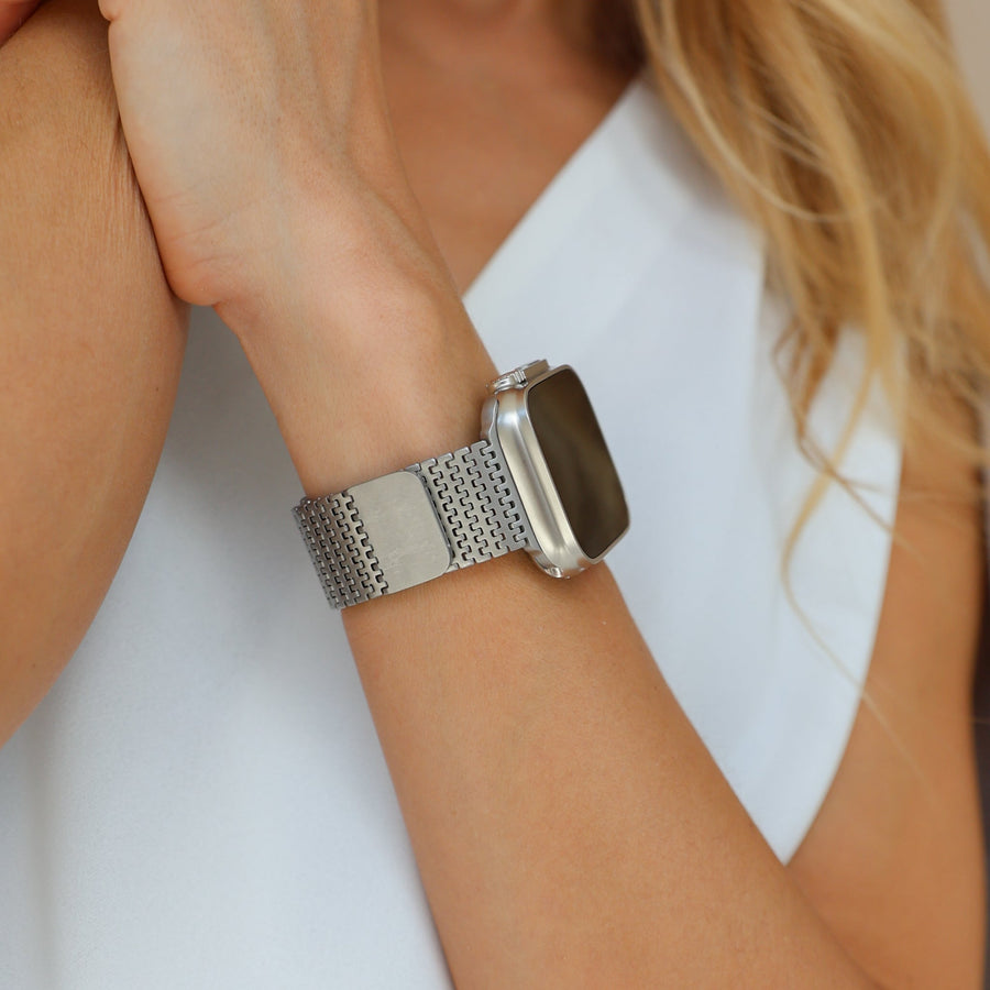 Yuto Mesh Metal Band - Snap Bands