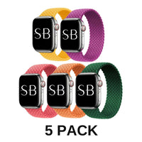 5-Pack Nylon Braided Knit Band - #Snap Bands#
