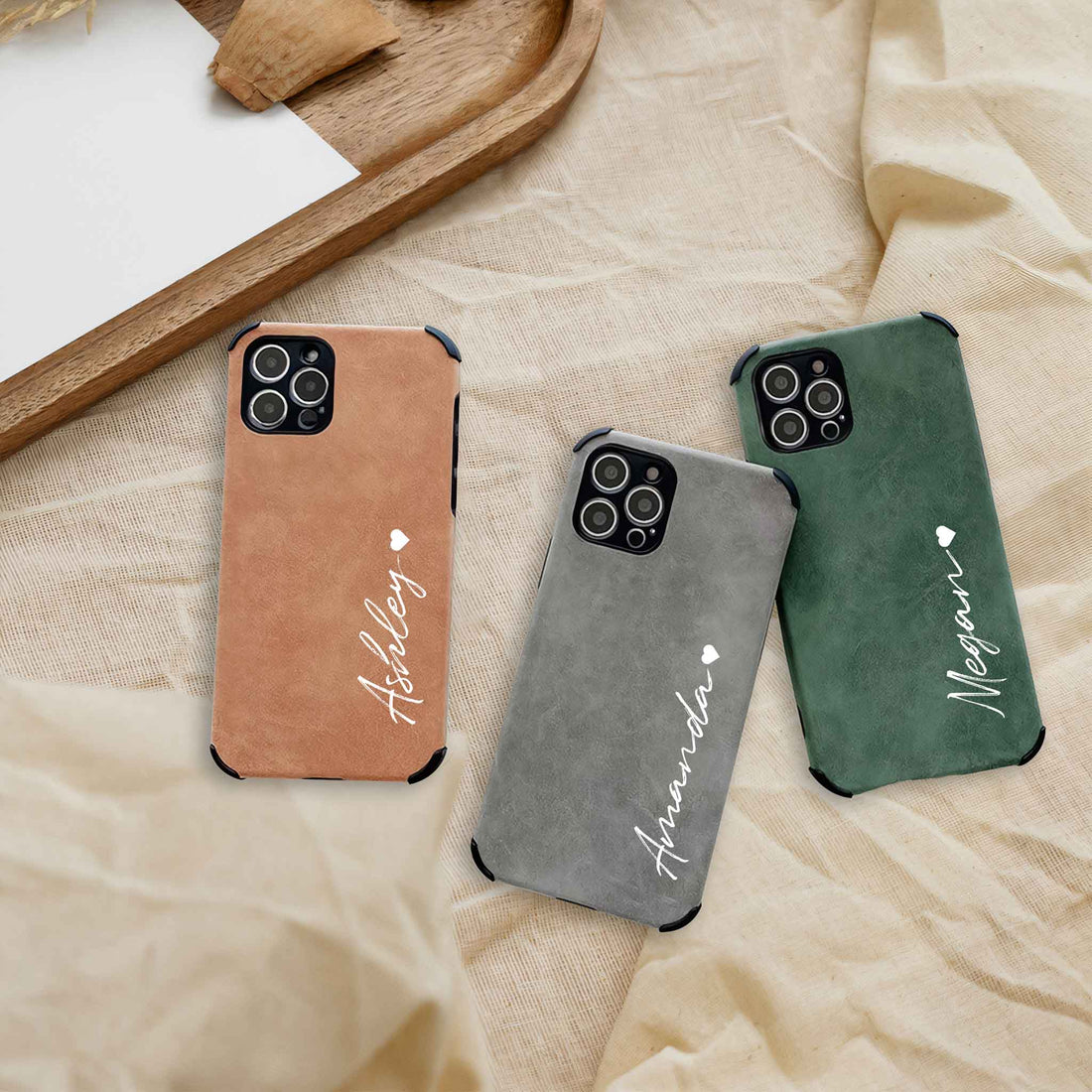 Suede Leather iPhone Case - #Snap Bands#
